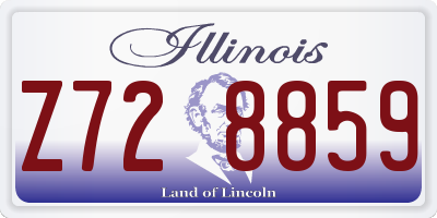 IL license plate Z728859