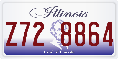 IL license plate Z728864