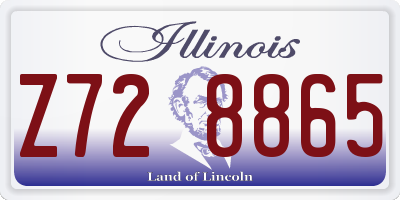IL license plate Z728865