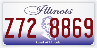 IL license plate Z728869