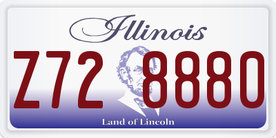 IL license plate Z728880