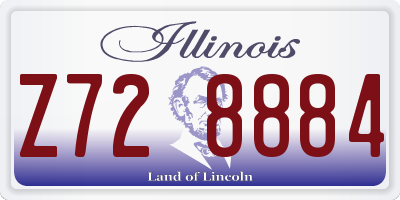 IL license plate Z728884