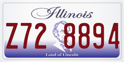 IL license plate Z728894