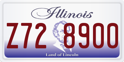 IL license plate Z728900