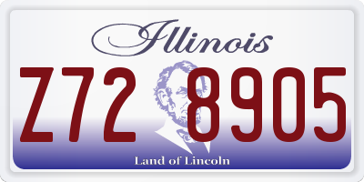 IL license plate Z728905