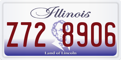 IL license plate Z728906