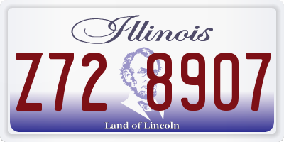 IL license plate Z728907