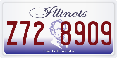 IL license plate Z728909
