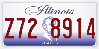 IL license plate Z728914