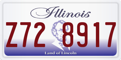 IL license plate Z728917