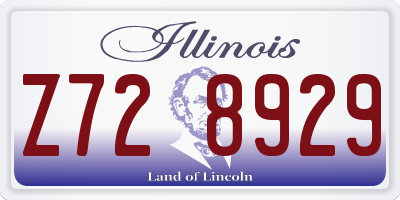 IL license plate Z728929