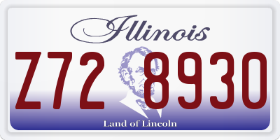 IL license plate Z728930