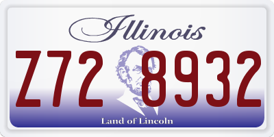 IL license plate Z728932