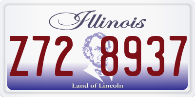 IL license plate Z728937