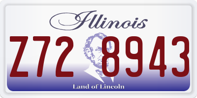 IL license plate Z728943