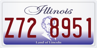 IL license plate Z728951