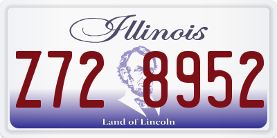 IL license plate Z728952