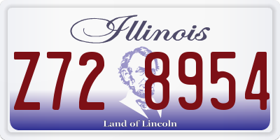 IL license plate Z728954