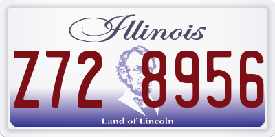 IL license plate Z728956