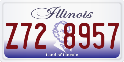 IL license plate Z728957