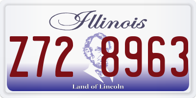 IL license plate Z728963