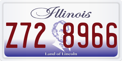 IL license plate Z728966