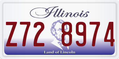 IL license plate Z728974