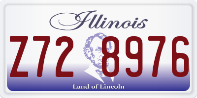 IL license plate Z728976