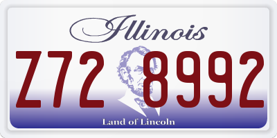 IL license plate Z728992