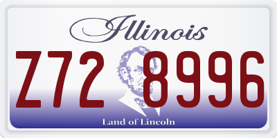 IL license plate Z728996