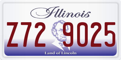 IL license plate Z729025