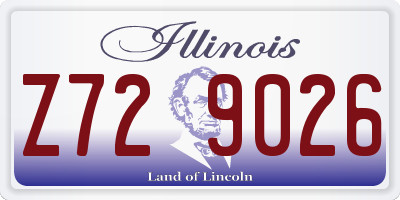 IL license plate Z729026