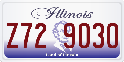 IL license plate Z729030