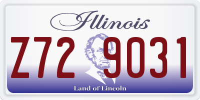 IL license plate Z729031