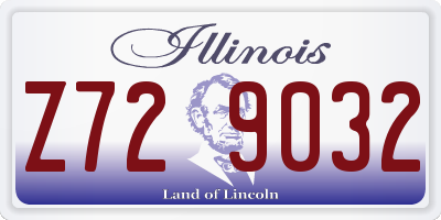 IL license plate Z729032