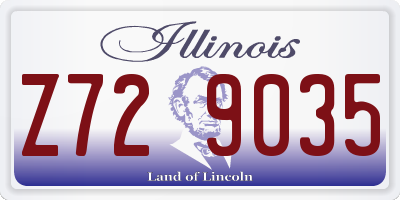 IL license plate Z729035