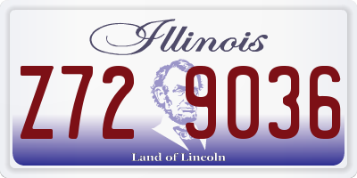 IL license plate Z729036