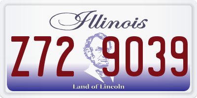 IL license plate Z729039