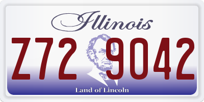 IL license plate Z729042