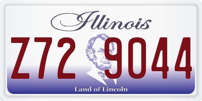 IL license plate Z729044