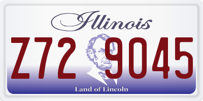 IL license plate Z729045