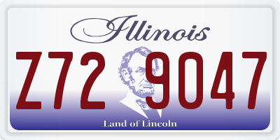 IL license plate Z729047