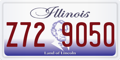 IL license plate Z729050