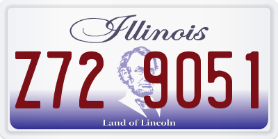 IL license plate Z729051