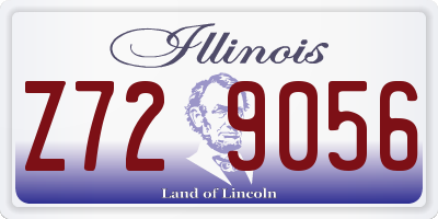IL license plate Z729056