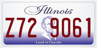 IL license plate Z729061