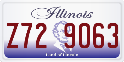 IL license plate Z729063