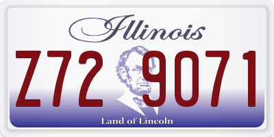 IL license plate Z729071