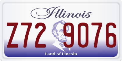 IL license plate Z729076