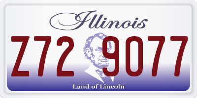 IL license plate Z729077